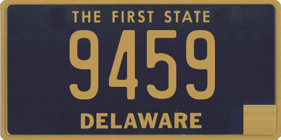 DE license plate 9459