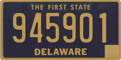 DE license plate 945901