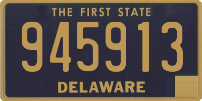 DE license plate 945913