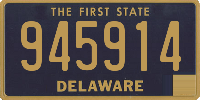 DE license plate 945914