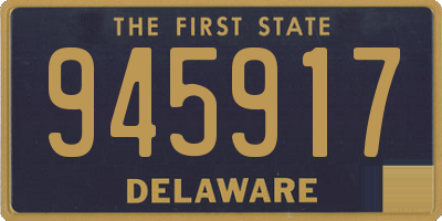DE license plate 945917