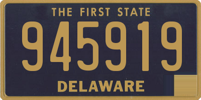 DE license plate 945919