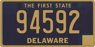 DE license plate 94592