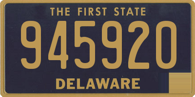 DE license plate 945920