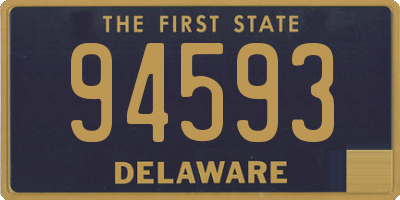 DE license plate 94593
