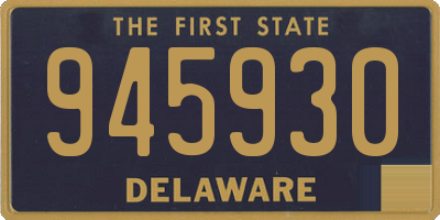 DE license plate 945930