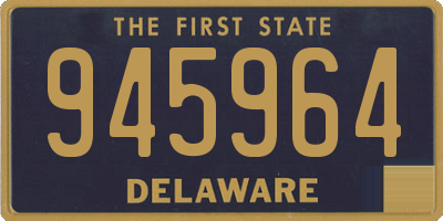 DE license plate 945964