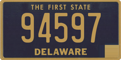 DE license plate 94597