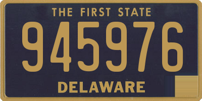 DE license plate 945976
