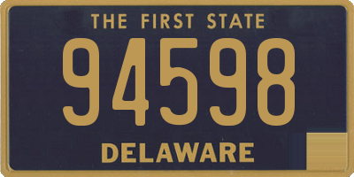 DE license plate 94598