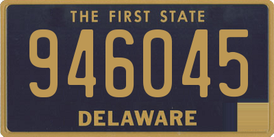 DE license plate 946045