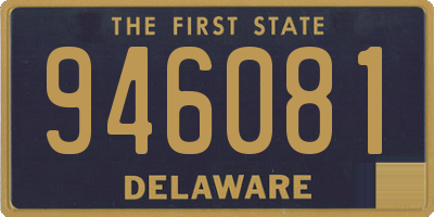 DE license plate 946081