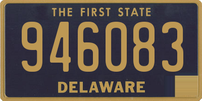DE license plate 946083