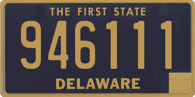 DE license plate 946111