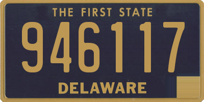 DE license plate 946117