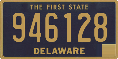 DE license plate 946128