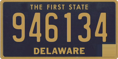 DE license plate 946134