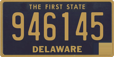 DE license plate 946145