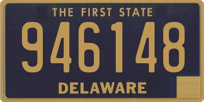 DE license plate 946148