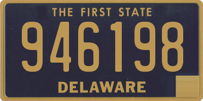 DE license plate 946198