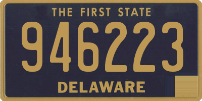 DE license plate 946223