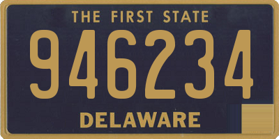 DE license plate 946234