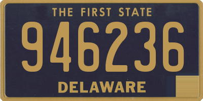 DE license plate 946236
