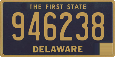 DE license plate 946238