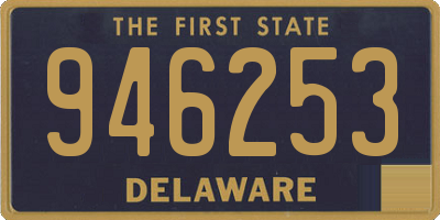 DE license plate 946253
