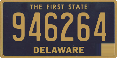 DE license plate 946264