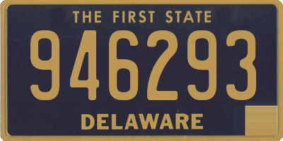 DE license plate 946293