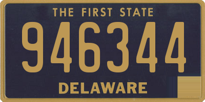 DE license plate 946344