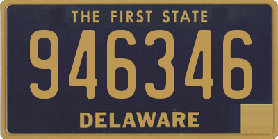 DE license plate 946346