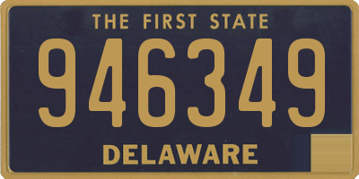 DE license plate 946349