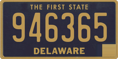 DE license plate 946365