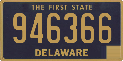 DE license plate 946366