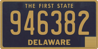 DE license plate 946382