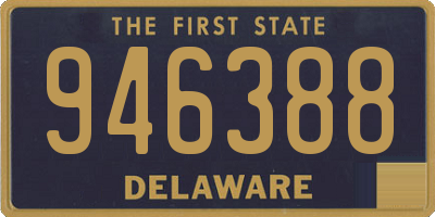 DE license plate 946388