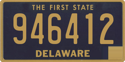 DE license plate 946412