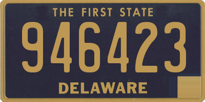 DE license plate 946423