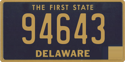 DE license plate 94643