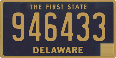 DE license plate 946433