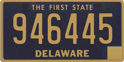 DE license plate 946445