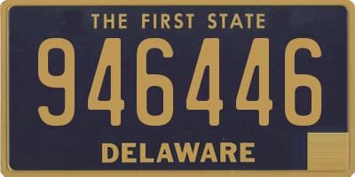 DE license plate 946446