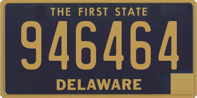 DE license plate 946464