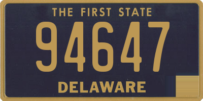 DE license plate 94647