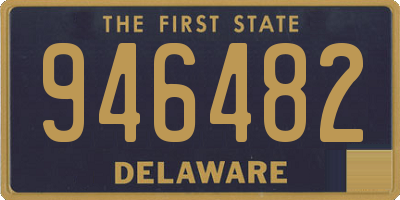 DE license plate 946482