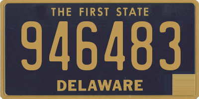 DE license plate 946483