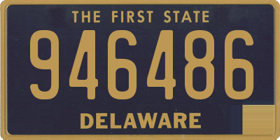 DE license plate 946486