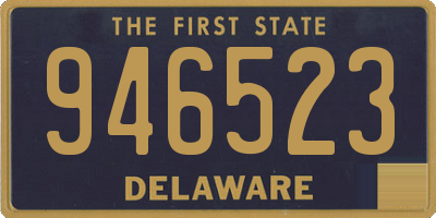 DE license plate 946523